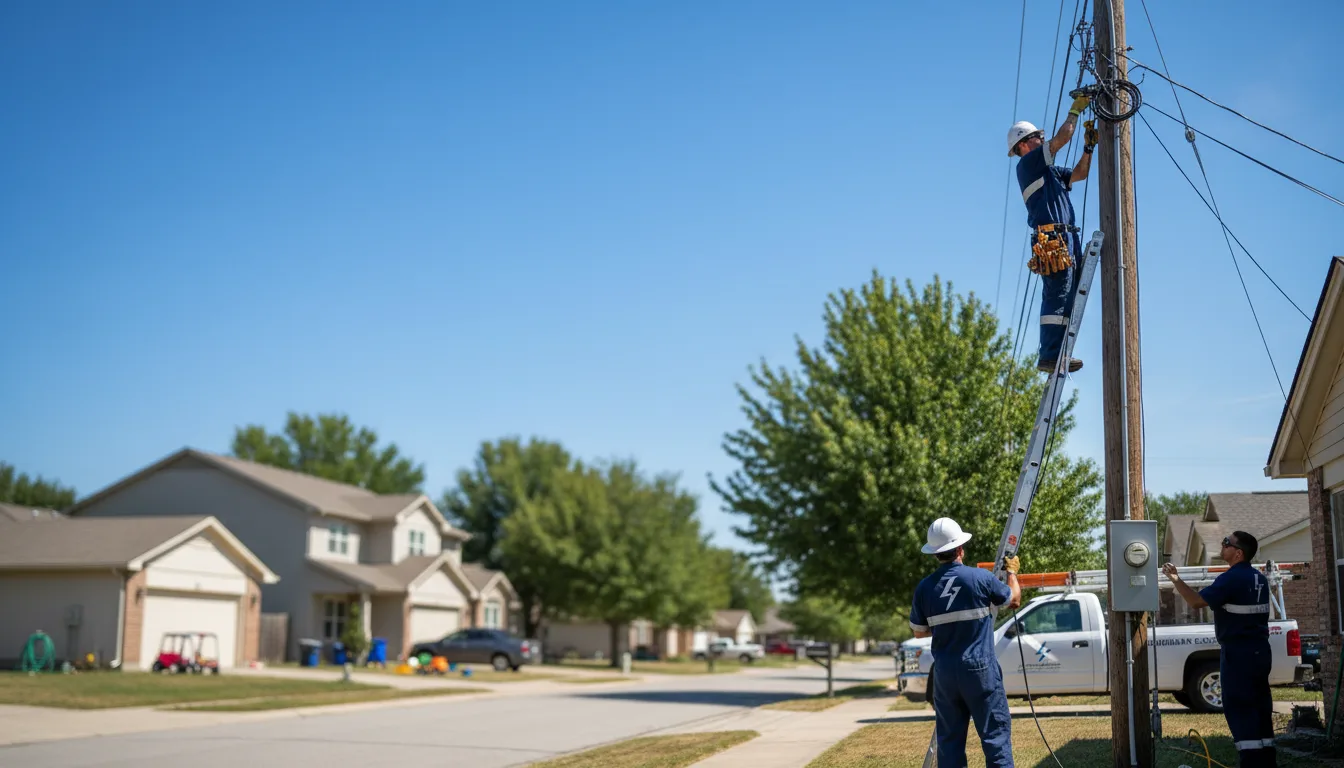 Residential electrician providing installation services in Flat Rock, OH